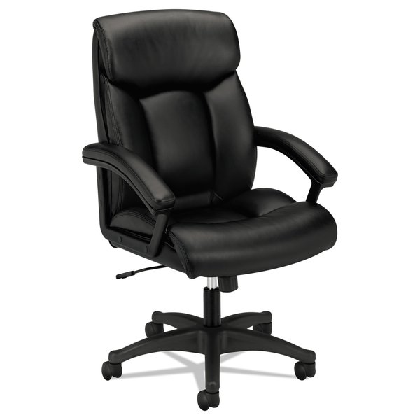 Hon Basyx Executive Chair, Plastic, Fixed Arms, Black VL151SB11